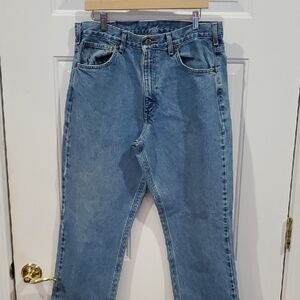 Carhartt Traditional Fit Men's Straight Blue Jeans 35 X 32